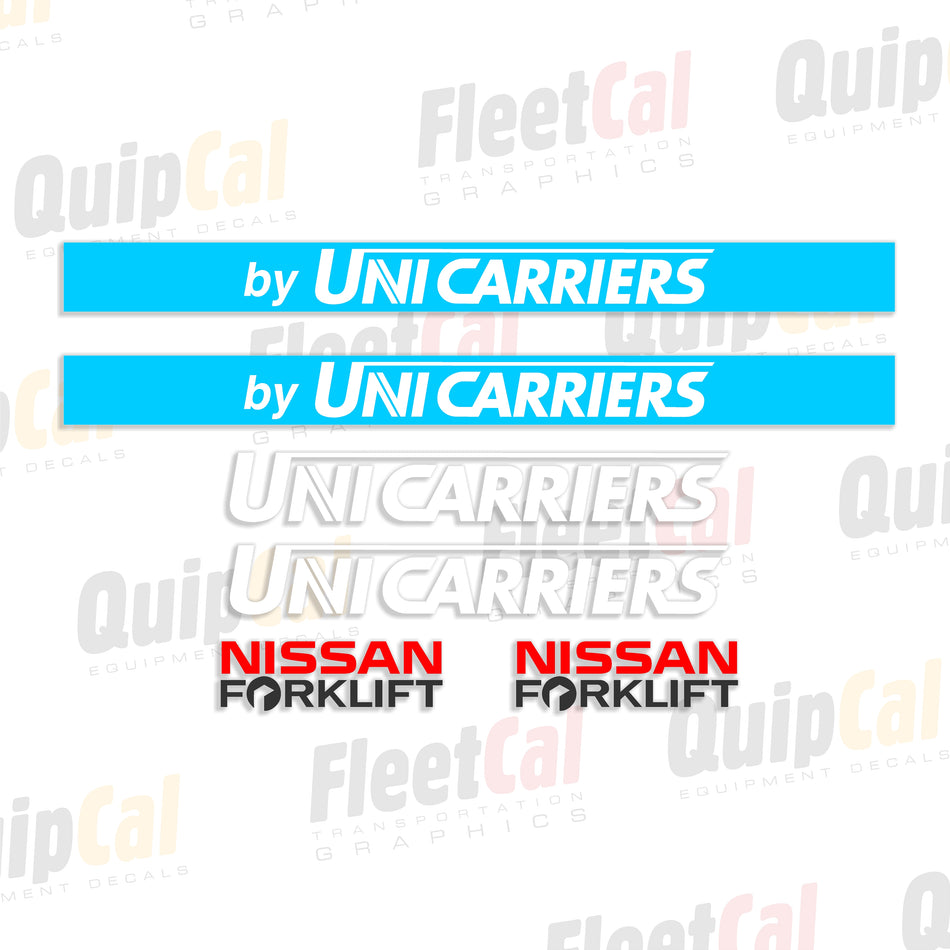 Unicarriers - Nissan Forklift Decal Set