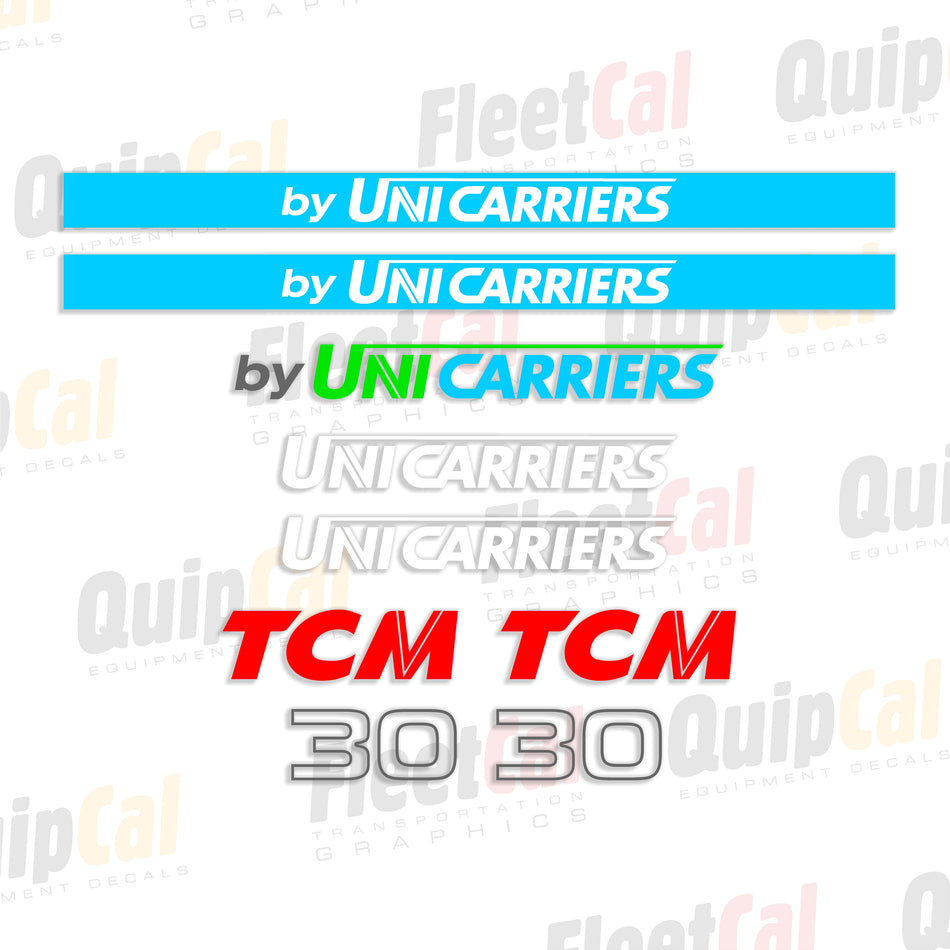 UniCarriers - TCM 30 Forklift Decal Set