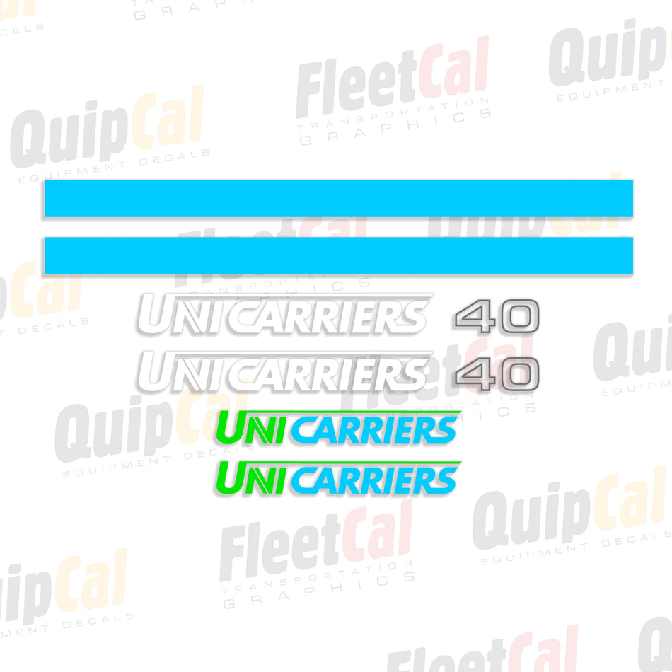 UniCarriers 40 Forklift Decal Set