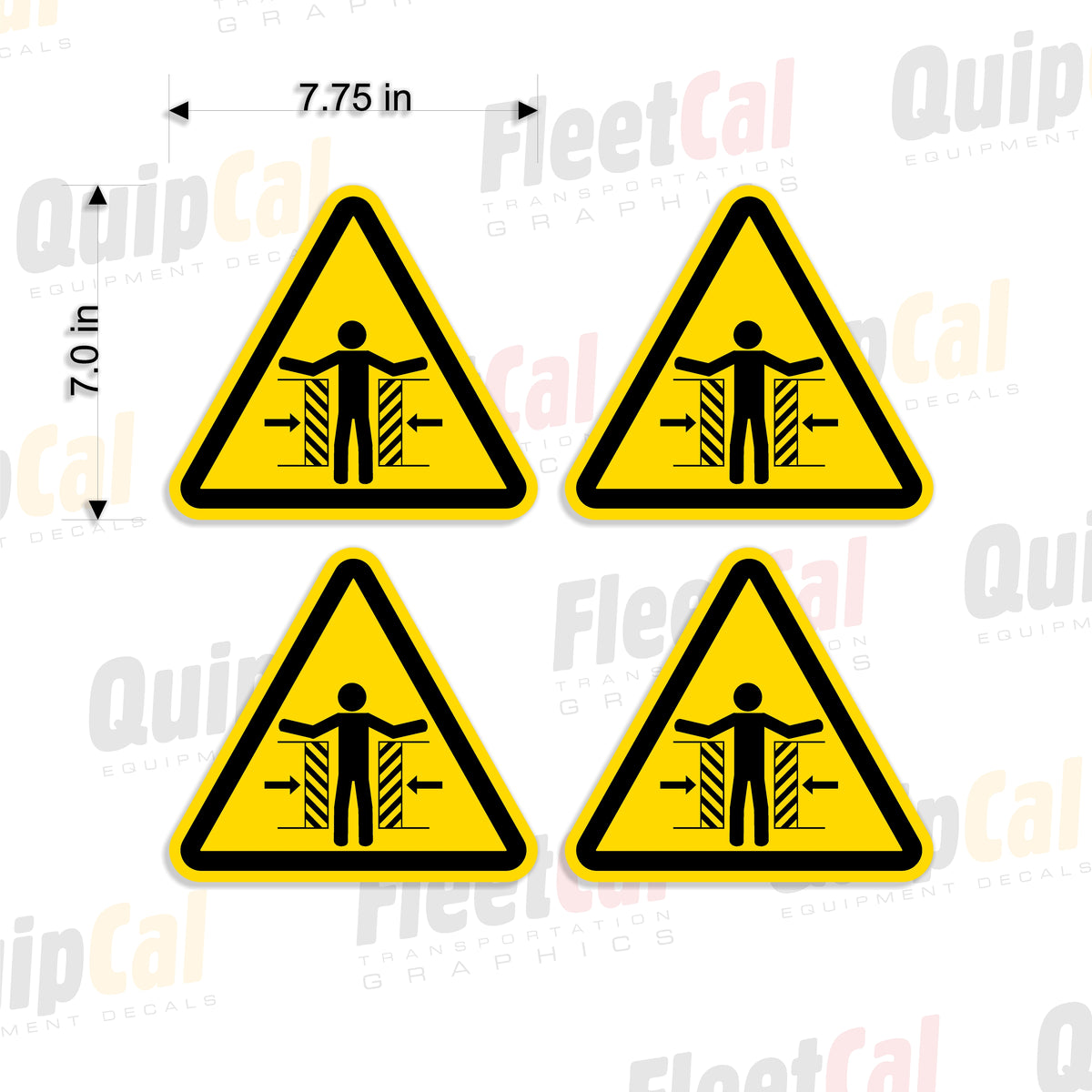 Universal Crush Hazard Decals