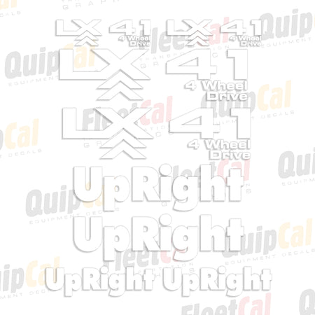 UpRight Scissor Lift Decals