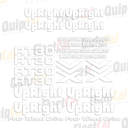 UpRight Scissor Lift Decals