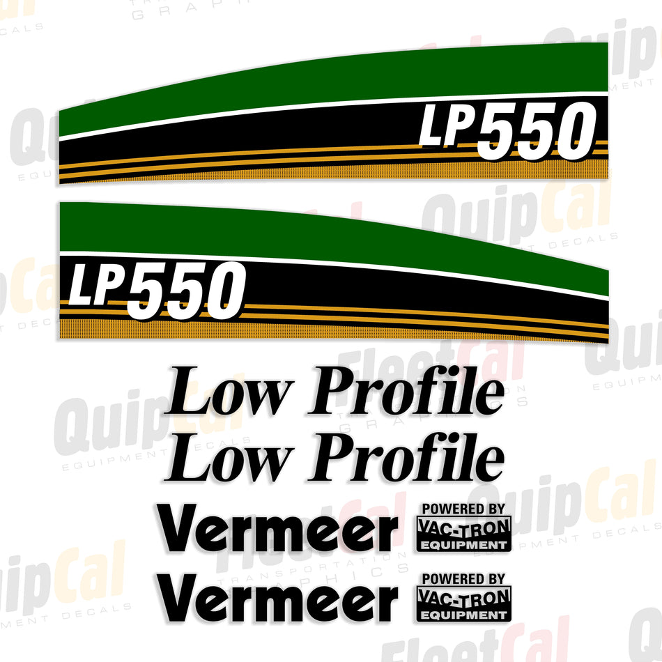 Vermeer LP550 Vacuum Excavator Decal Set