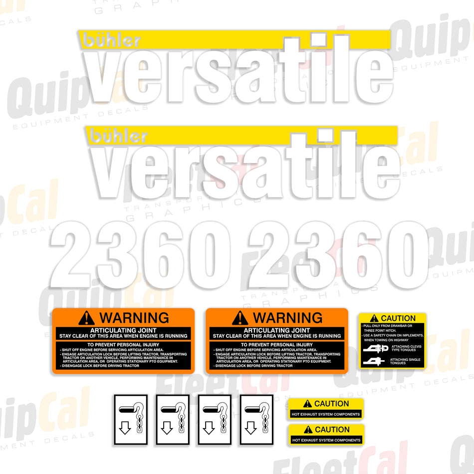 Versatile Buhler 2360 Tractor Decal Set