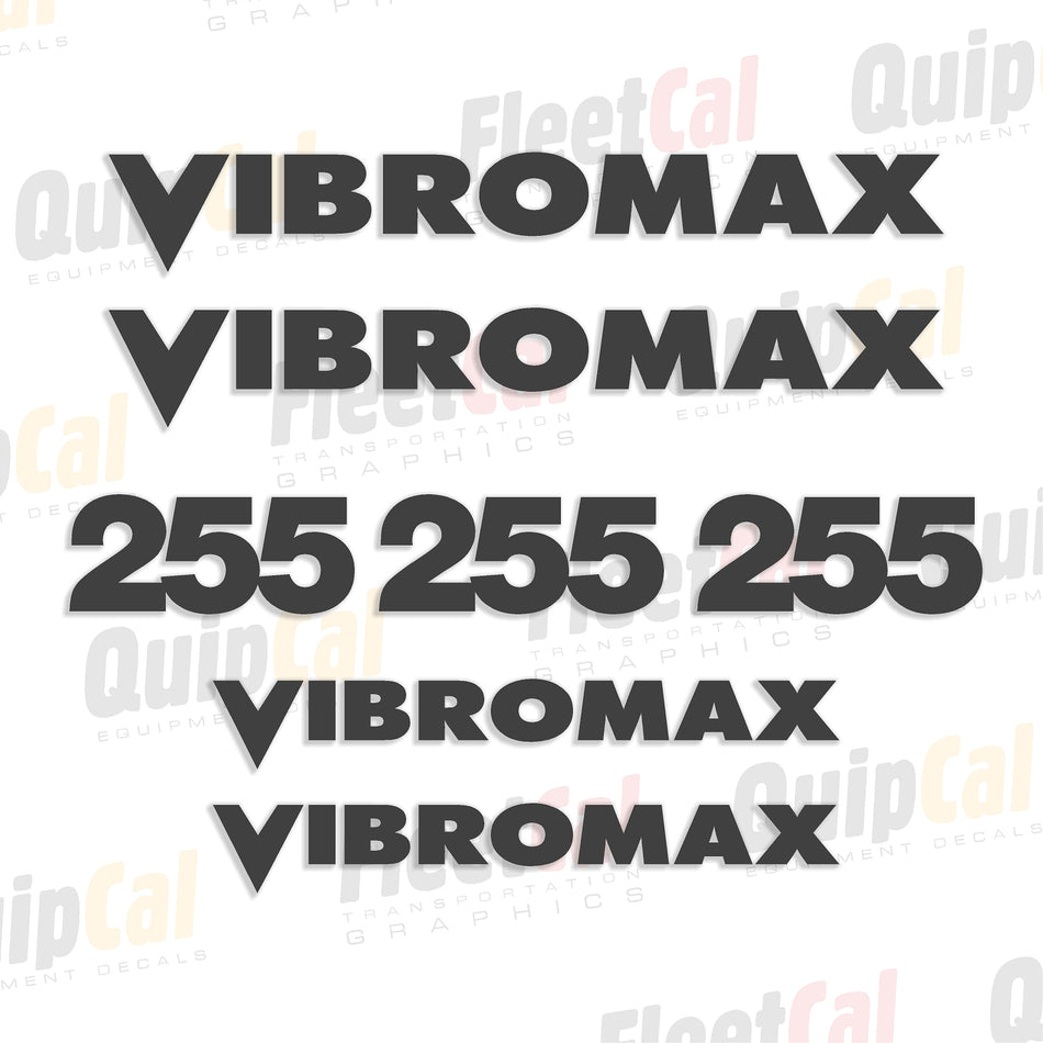 Vibromax 255 Roller Marking Decal Set