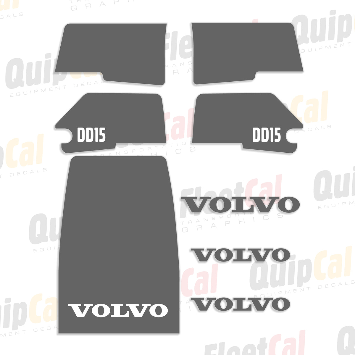 Volvo DD15 Double Drum Roller Decal Set – Truck and Equipment Decals