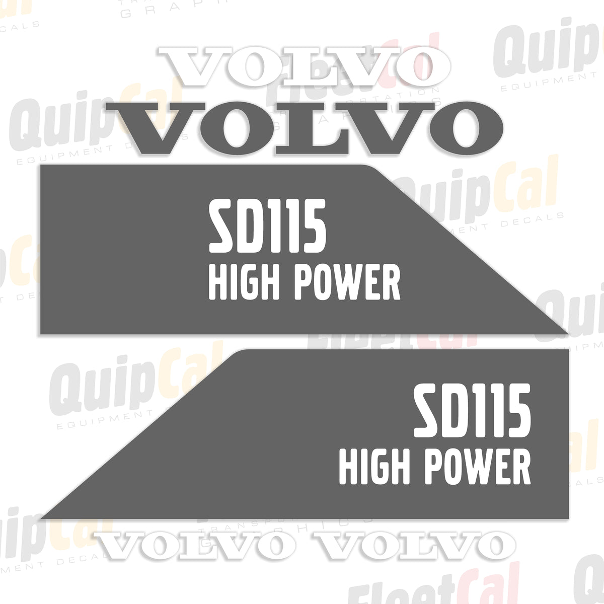 Volvo SD115 High Power Single Drum Roller Decal Set – Truck and ...