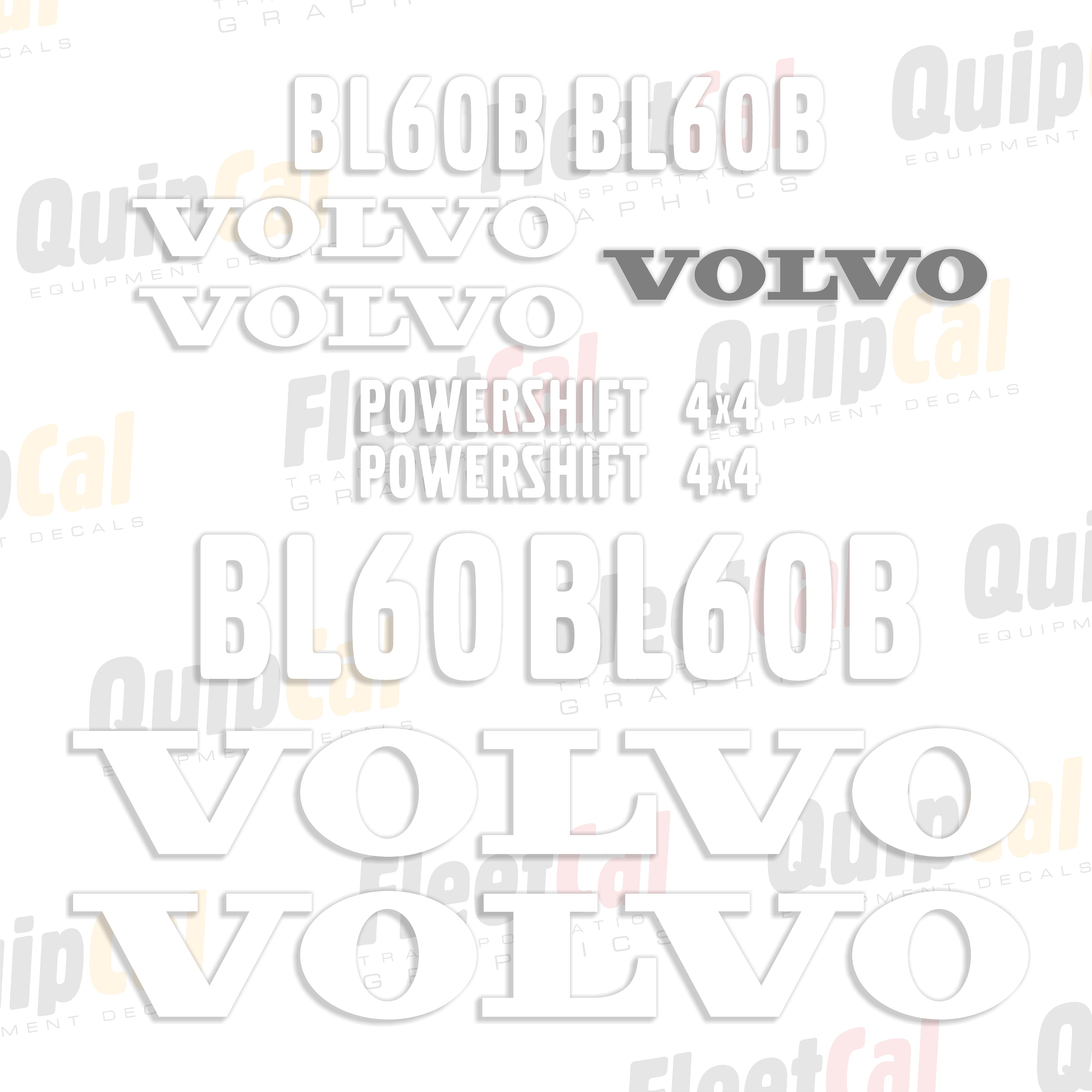 Volvo Backhoe Decals