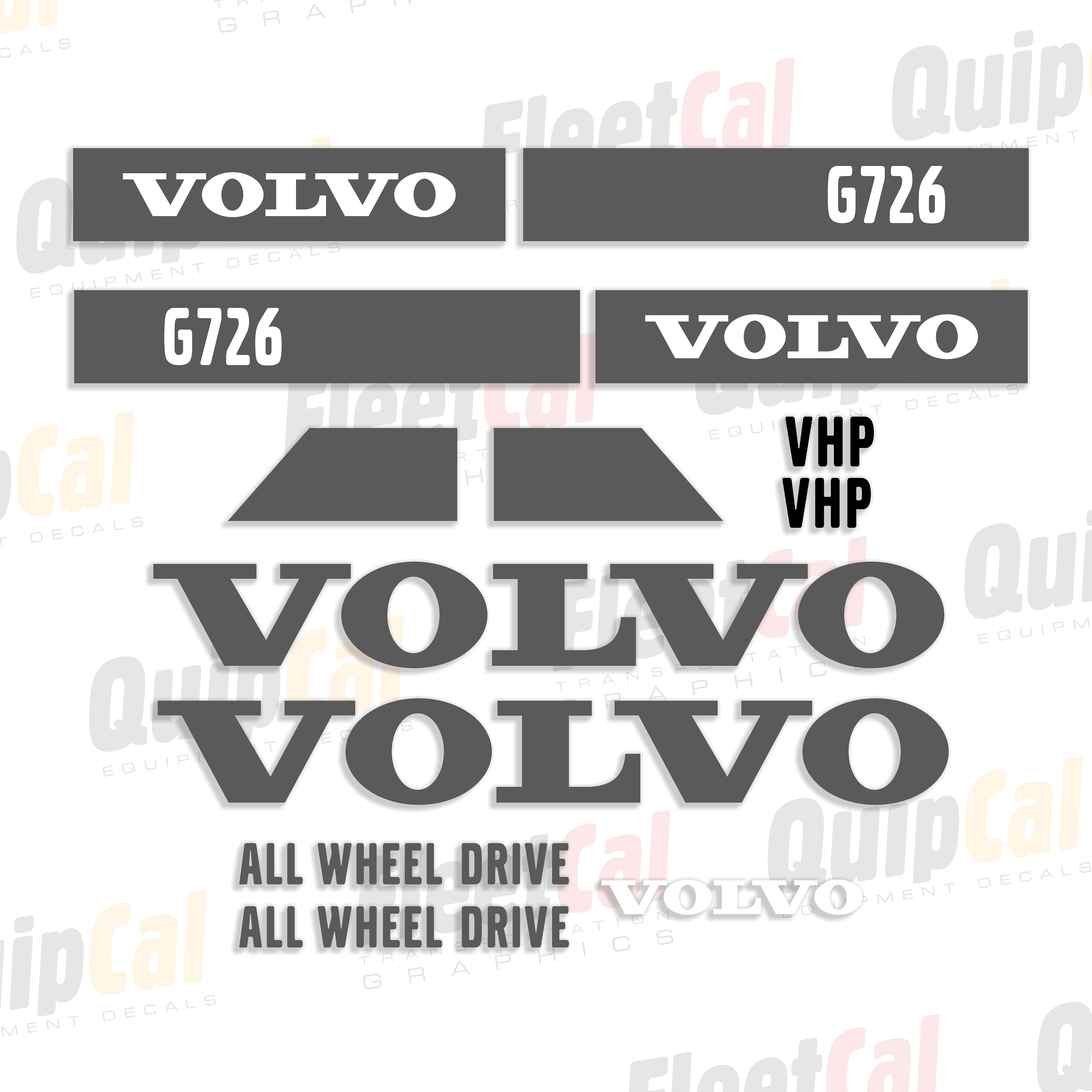 Volvo Grader Decals