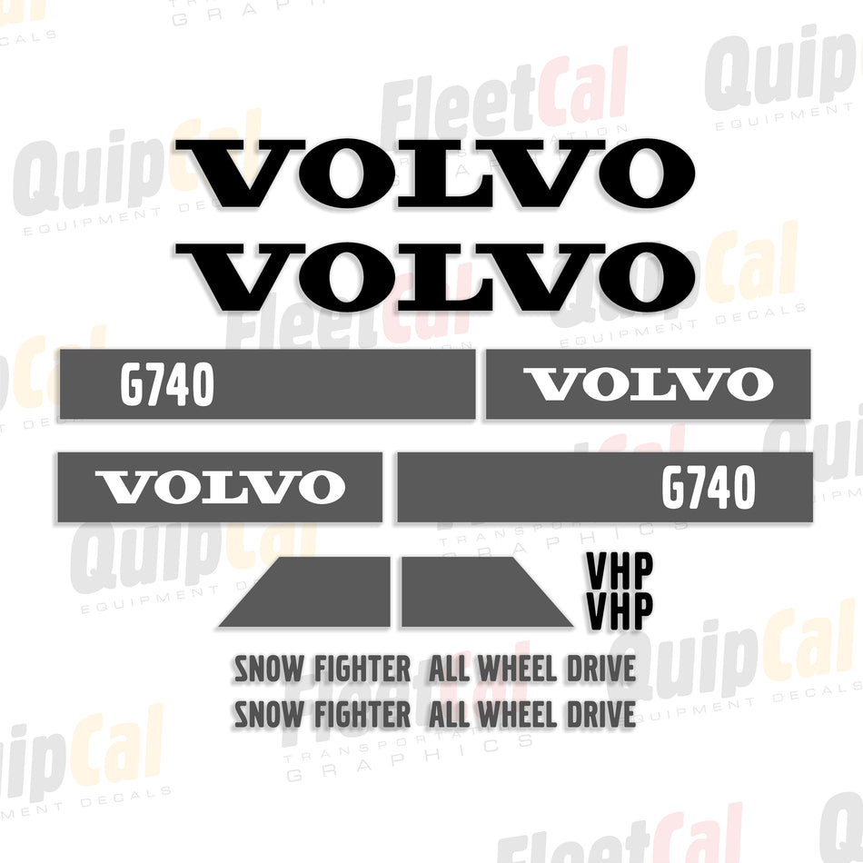 Volvo Grader Decals