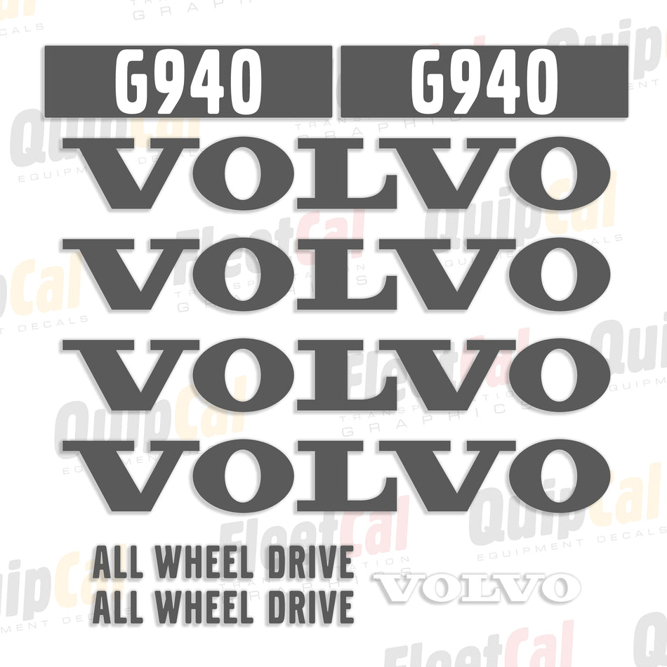 Volvo Grader Decals