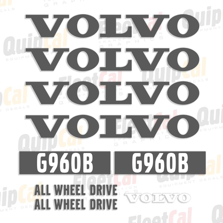 Volvo Grader Decals