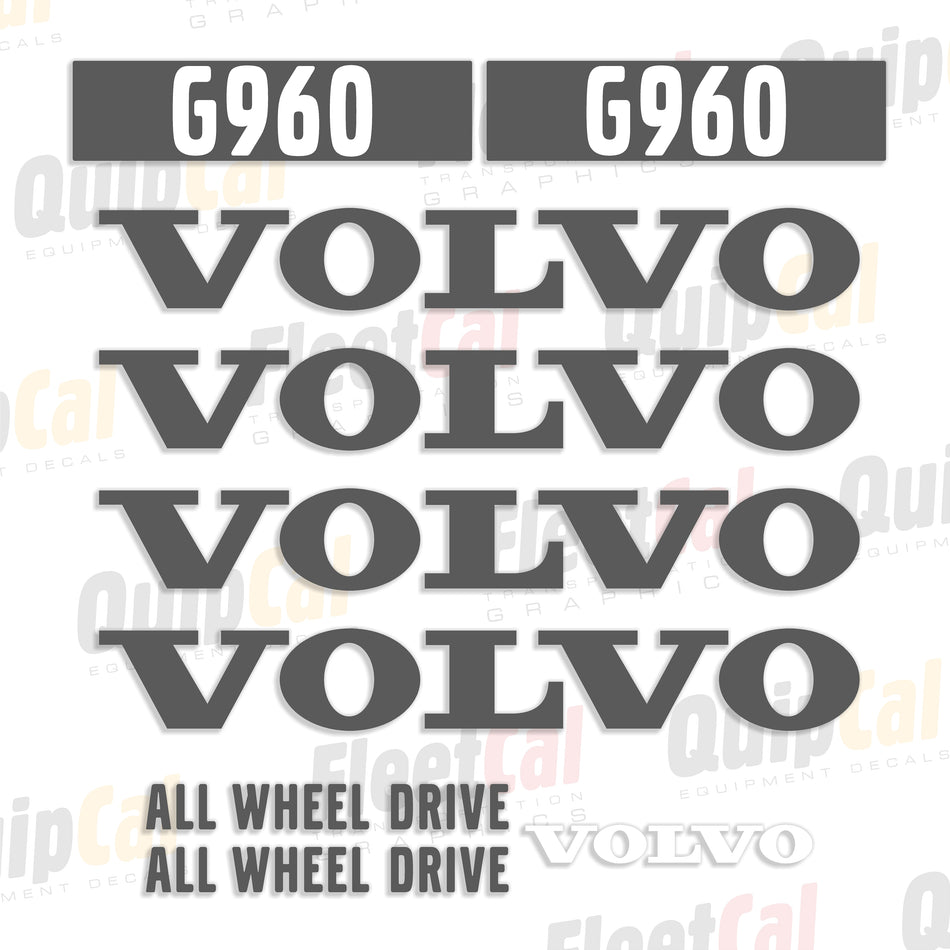 Volvo Grader Decals