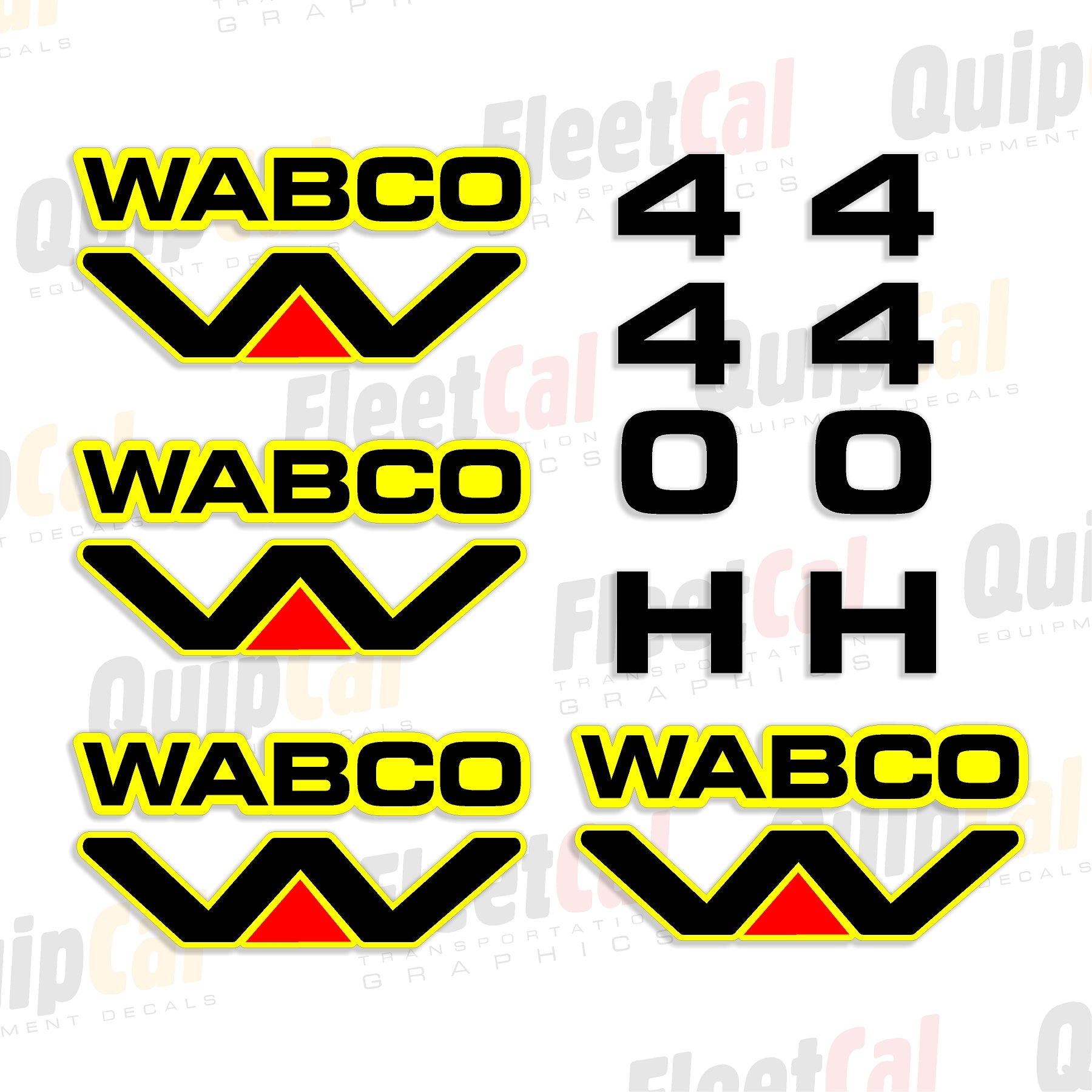 Wabco 440H Motor Grader Marking Decal Set – Truck and Equipment Decals
