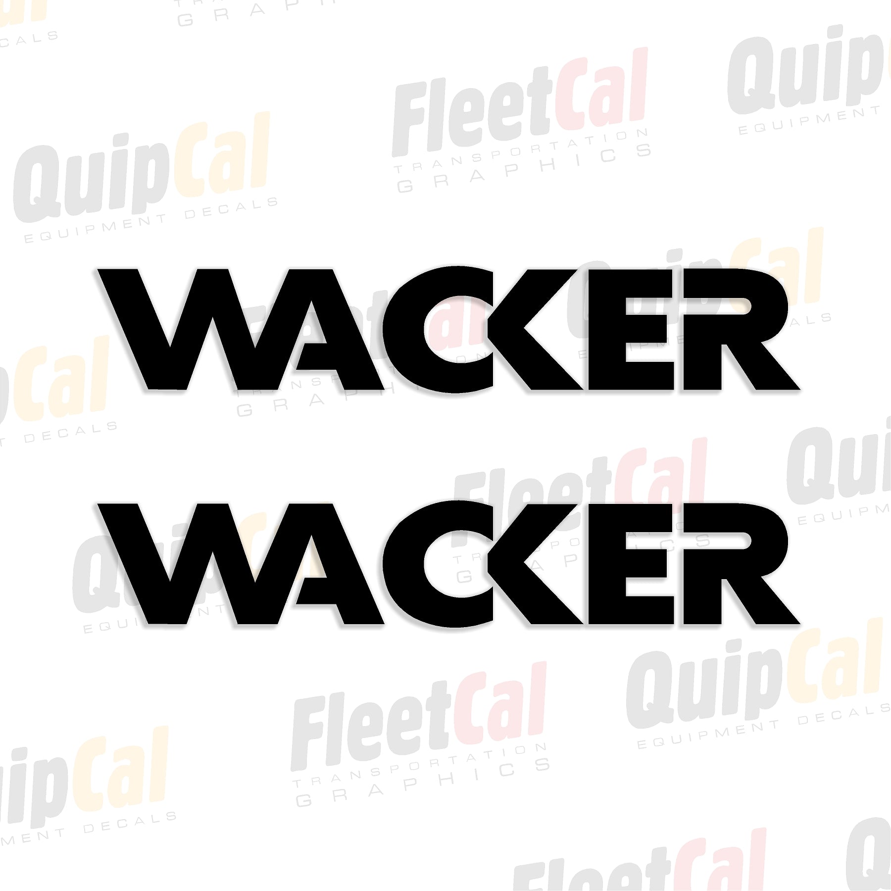 Wacker Logo Late Model Decals (1 PAIR) – Truck and Equipment Decals