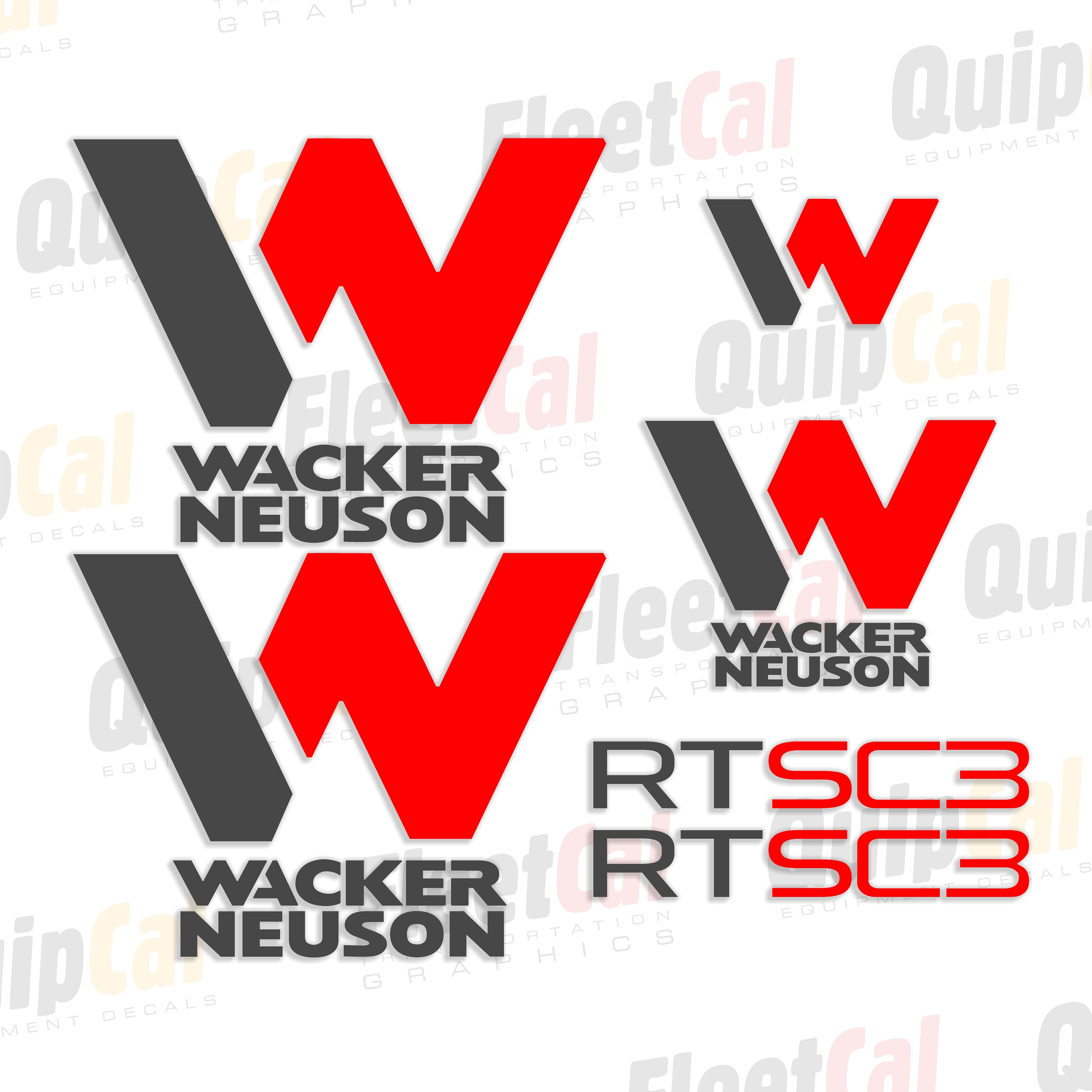 Wacker Neuson Compactor Decals
