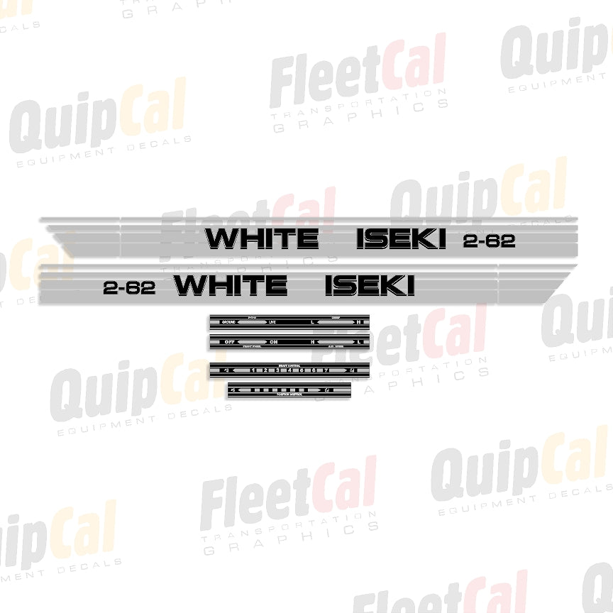 White 2-62 Marking Decal Set