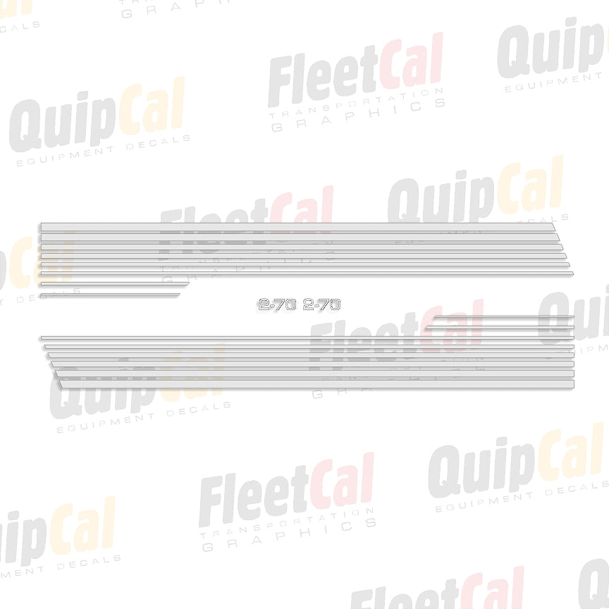 White 2-70 Marking Decal Set