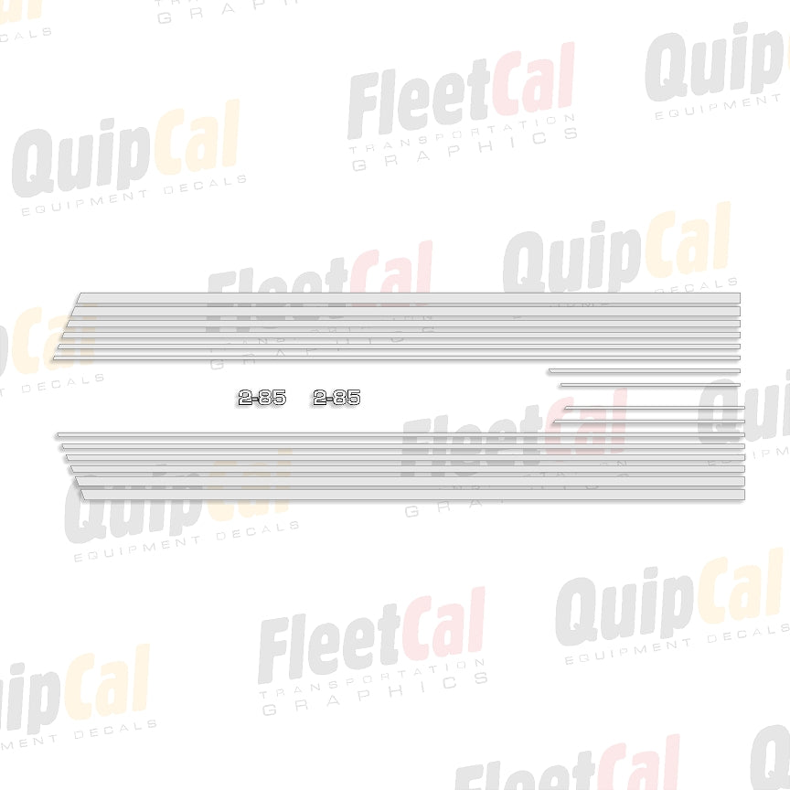 Juego de calcomanías de marcado blancas 2-85