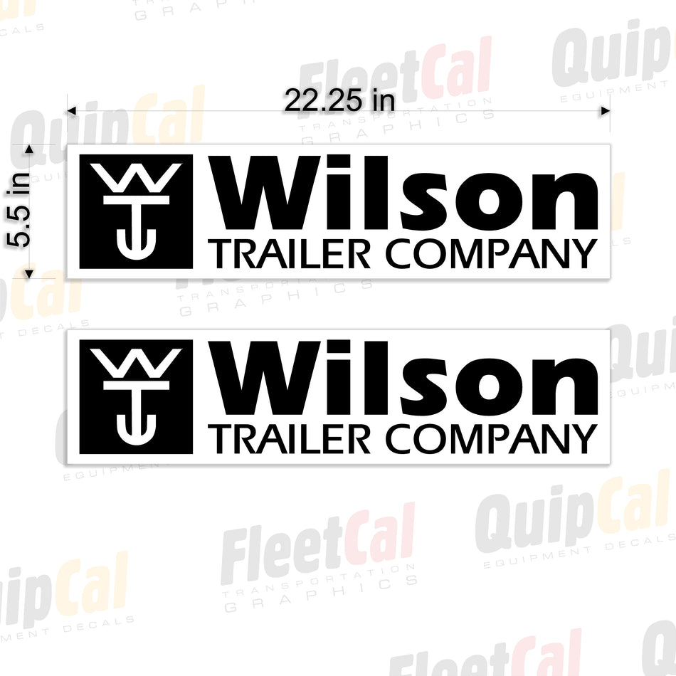 Wilson Trailers Logo Decals (1 PAIR)