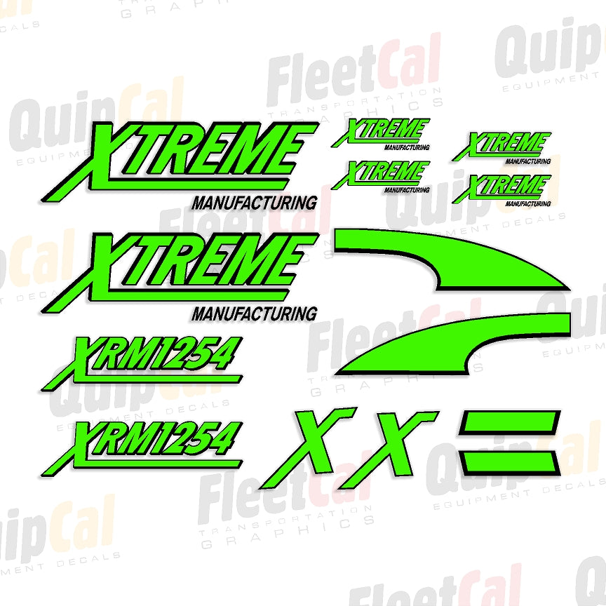 Xtreme XRM1254 Telehandler Marking Decal Set – Truck and Equipment Decals