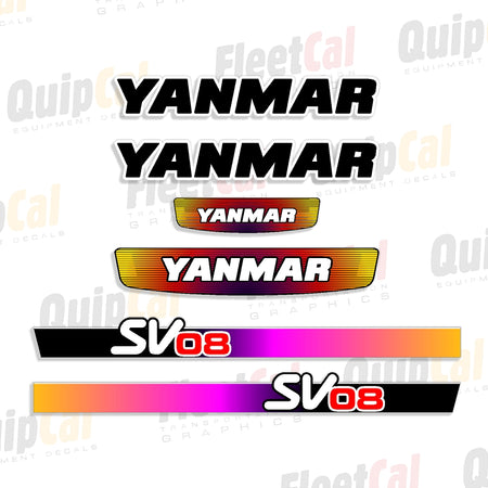 Yanmar Excavator Decals